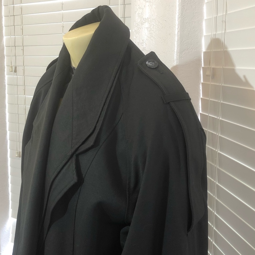 AGGIO men BLACK LONG RAIN COAT XL WATERPROOF